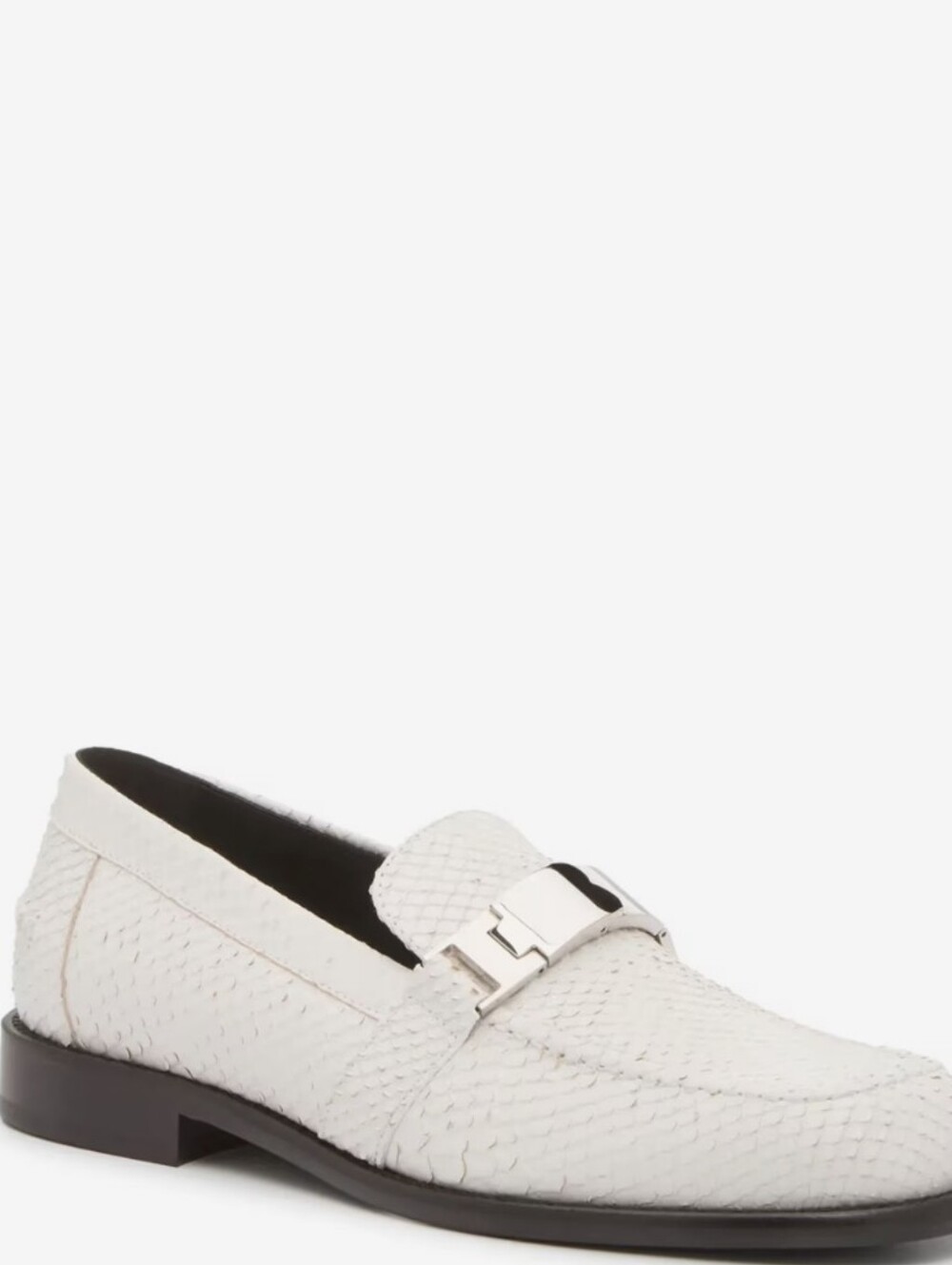 NWT: Burberry Women's White Leather Bit Loafers - 39.5 EU = 9.5 US - Picture 6 of 14